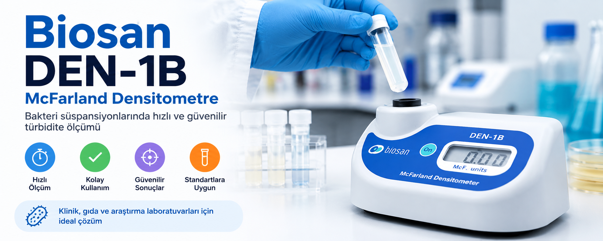 Biosan DEN-1 B Hücre Densitometresi 0.00... 15.00 McF