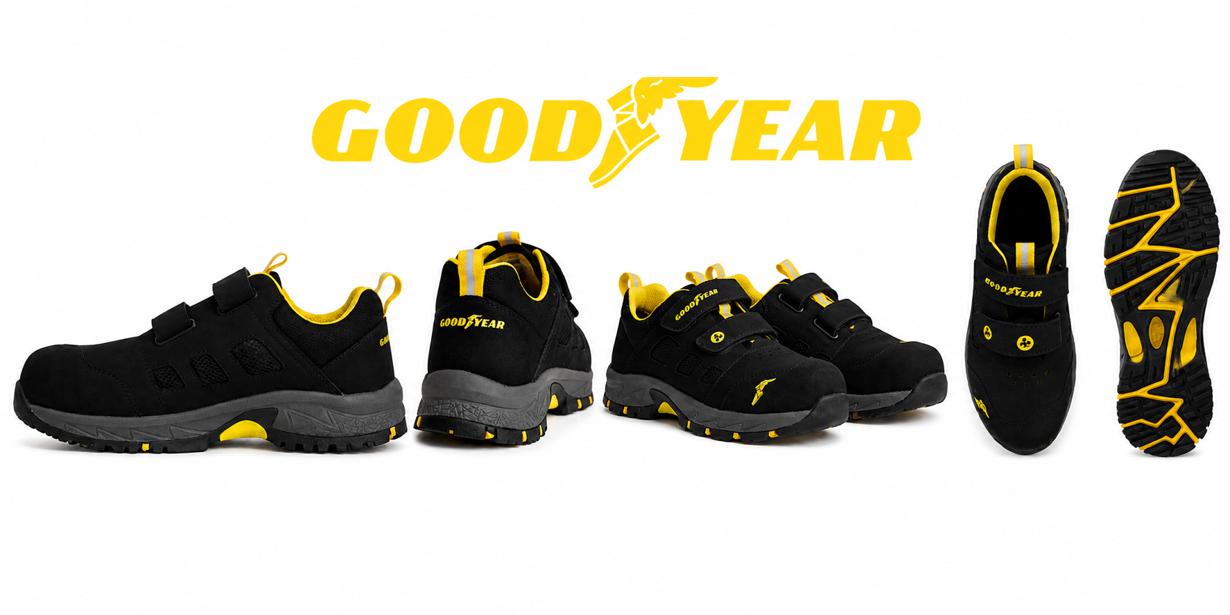 Goodyear Aero Black S1PL ESD HRO Fiberglas Burun İş Güvenliği Ayakkabısı