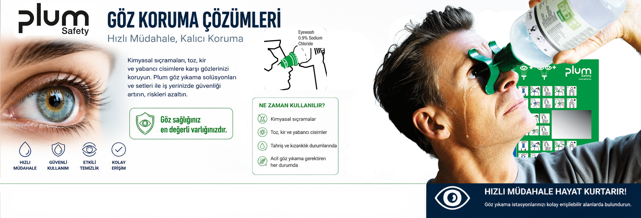 Göz Koruma ve Yıkama Solüsyonları