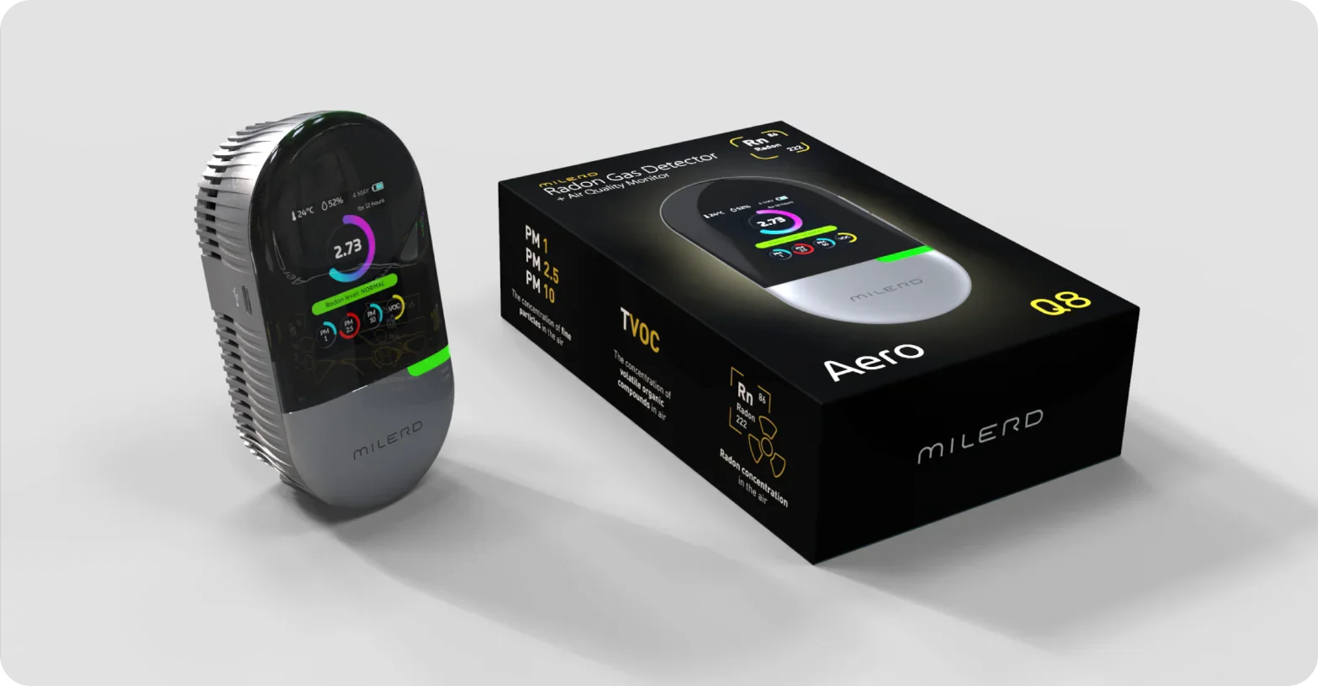 Milerd Aero Q8 hava kalitesi ölçer 02
