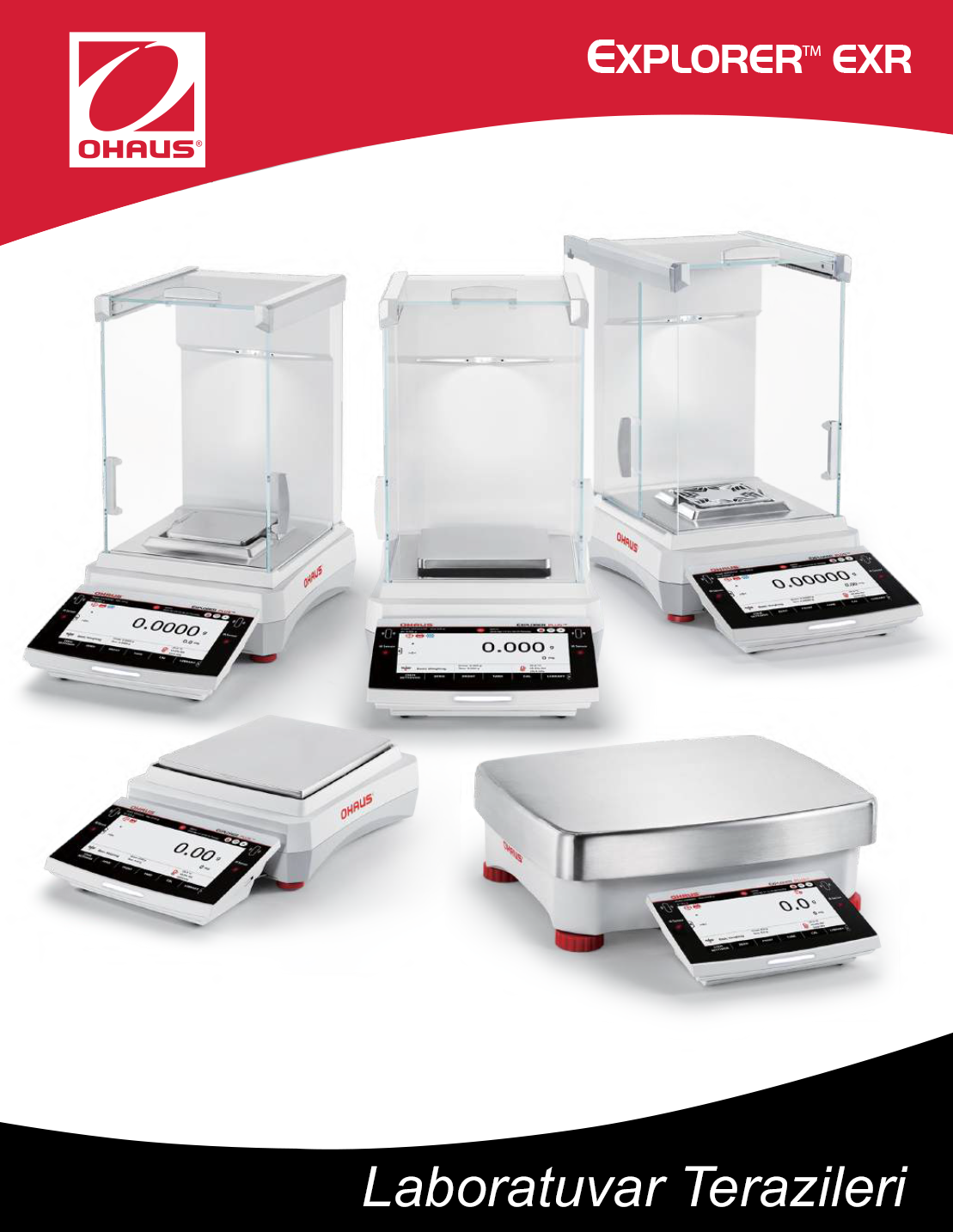 Ohaus Explorer EXR Serisi laboratuvar terazileri