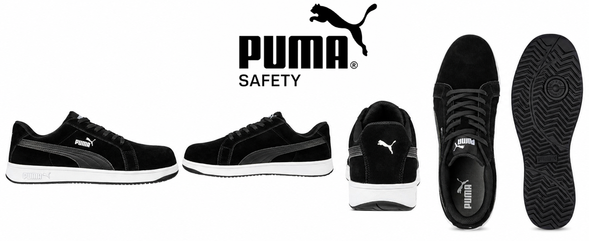 Puma Safety Iconic Black Low S1PL ESD İş Ayakkabısı 
