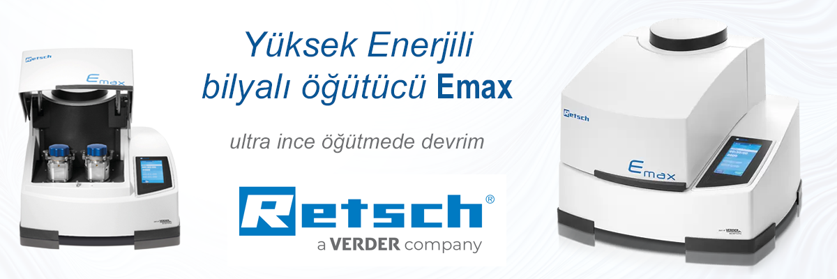 Retsch Emax Yüksek Enerjili Bilyalı öğütücü