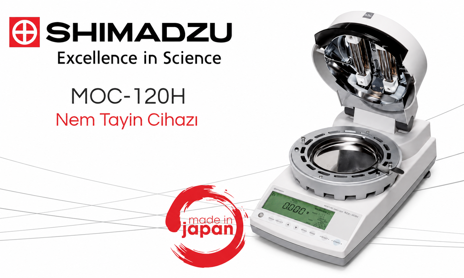 SHIMADZU MOC-120H Nem Tayin Cihazı