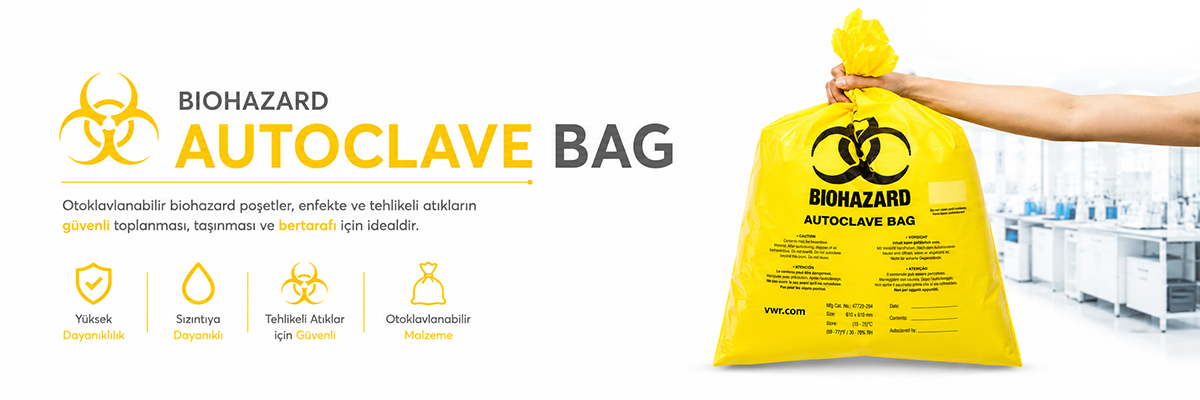 Otoklavlanabilir Biyotehlike Atık Torbası