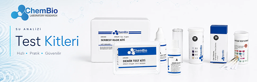 ChemBio CB5150 Hidrojen Peroksit Test Kiti | 100 Test (1 - 2 - 3,5 - 5 - 7,5 - 10 ppm)