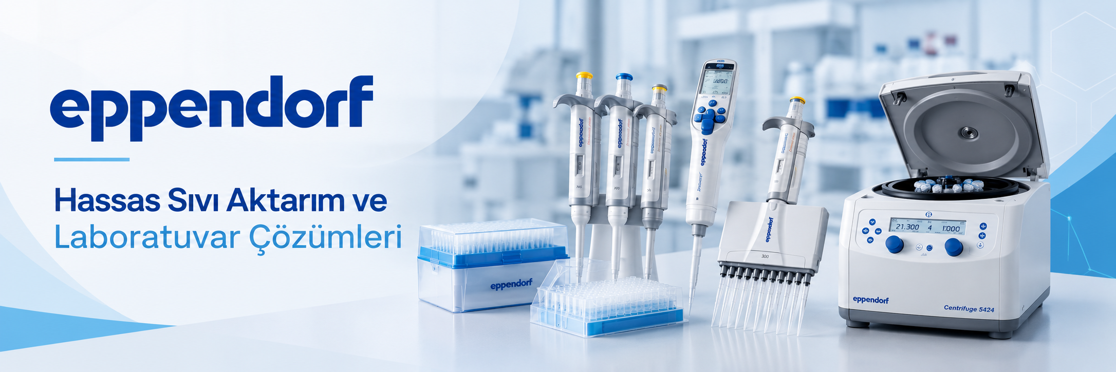 eppendorf otomatik pipetler ve laboratuvar cihazları
