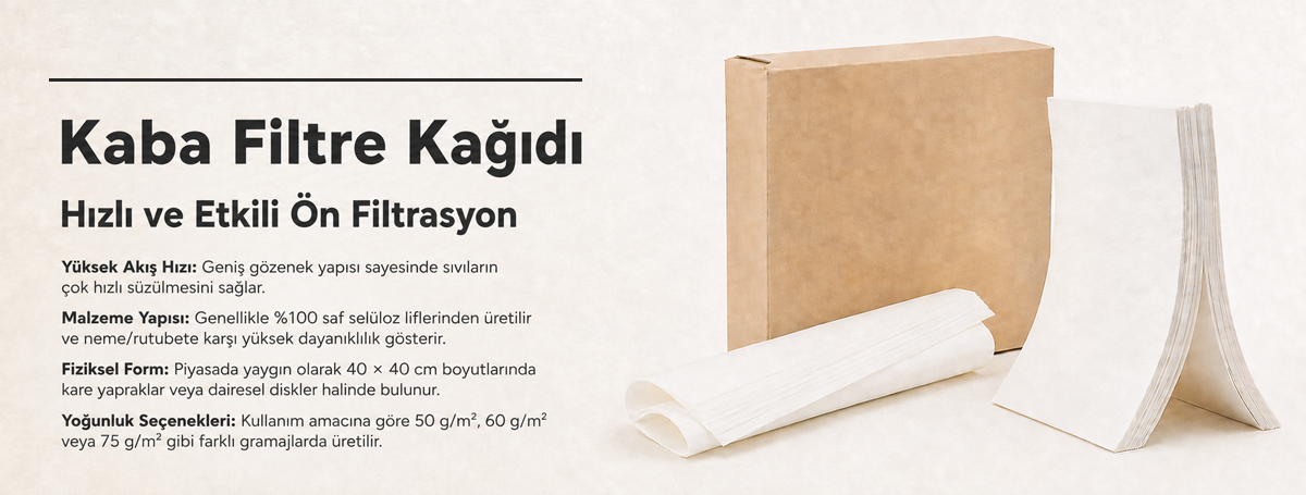 laboratuvar kaba filtre kağıtları