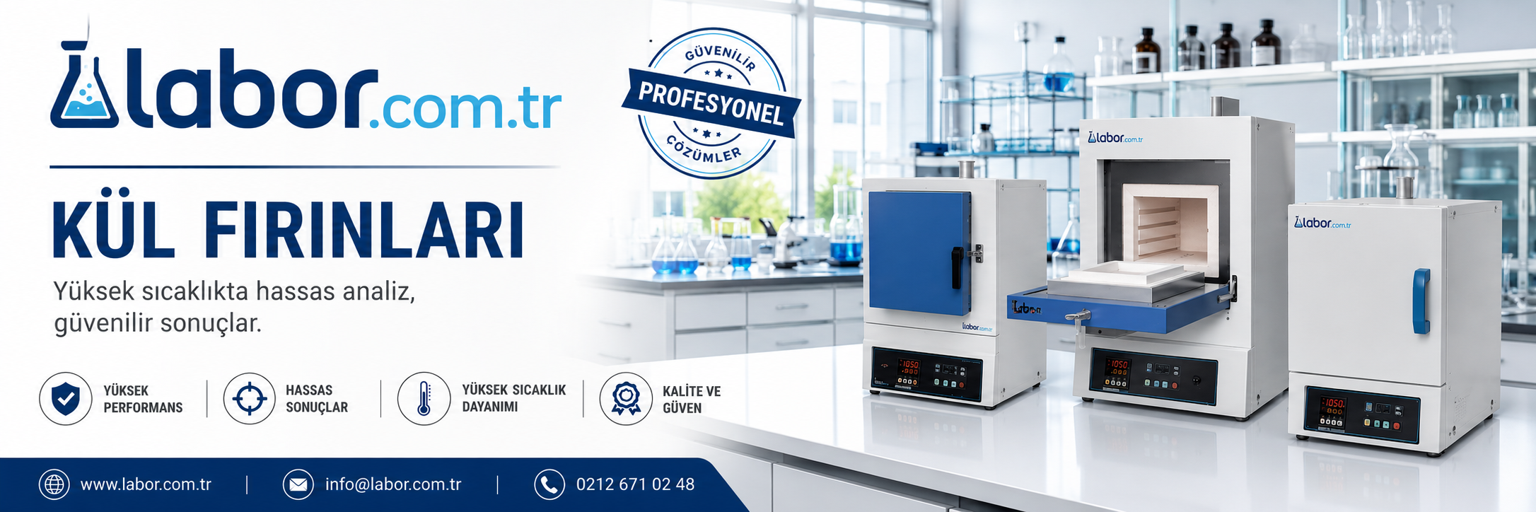 Kül fırını çeşitleri labor.com.tr'de