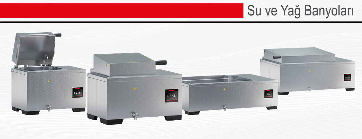 laboratuvar tipi su ve yağ banyoları