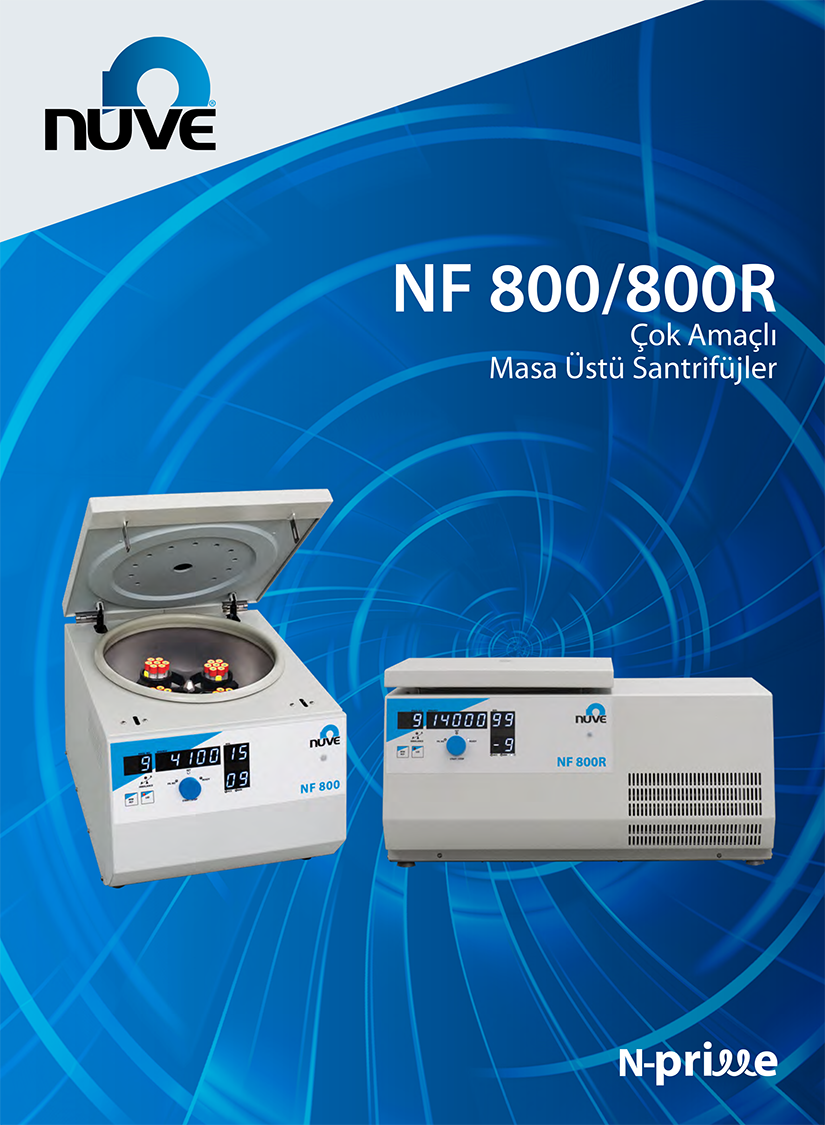 nüve nf 800 r soğutmalı santrifüj