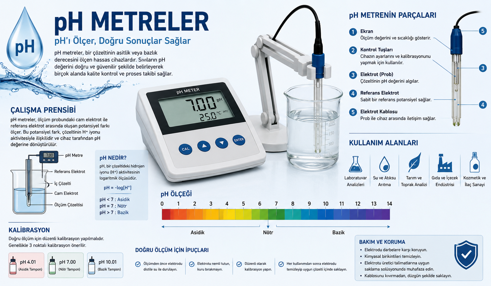 tüm ph ölçüm cihaz çeşitleri ve elektrotları