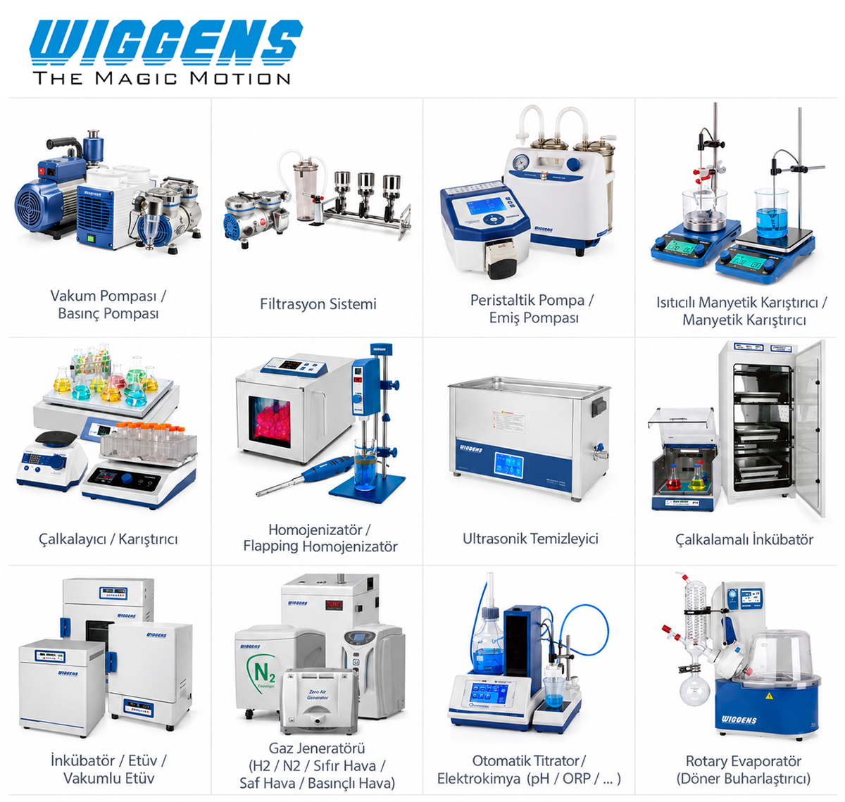 wiggens laboratuvar cihazlarıve filtrasyon sistemleri