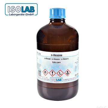 ISOLAB 930.022.2501 N-Hexane Extra Pure CAS-No. : 110-54-3 2.5 L Cam Şişe