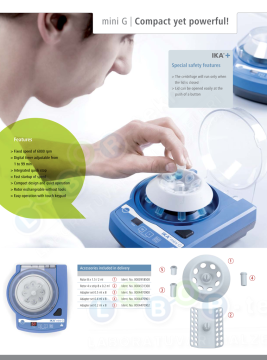 IKA mini G Santrifüj 6000 rpm / 8 x 2 mL
