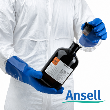 Ansell AlphaTec™ 23-200 Gıda Uyumlu Kimyasal ve Sıvı Korumalı PVC İş Eldiveni FDA Onaylı (8)