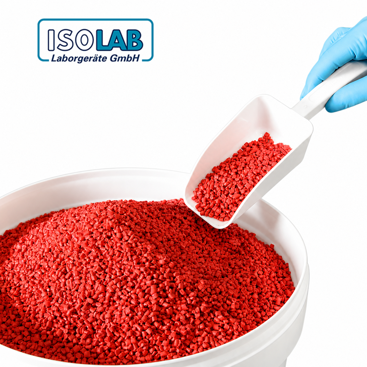 ISOLAB Kürek - P.S - Dibi Düz - Kapaksız - 500 ml - Beyaz