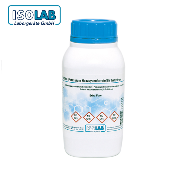 ISOLAB 960.142.1000 Potassium Hexacyanoferrate(II) Trihydrate Extra Pure CAS No.: 14459-95-1 1 kg