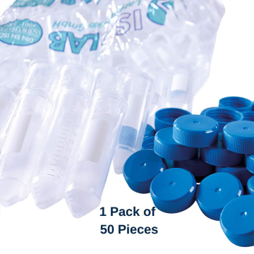 ISOLAB Tüp - Santrifüj - P.P - Non Steril - Vidalı Kapaklı - 50 ml / 50 Adetlik Poşette