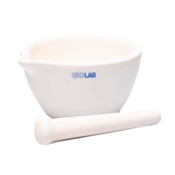 ISOLAB Havan - Alumina - Tokmağı İle - 100 mm Dış Çap