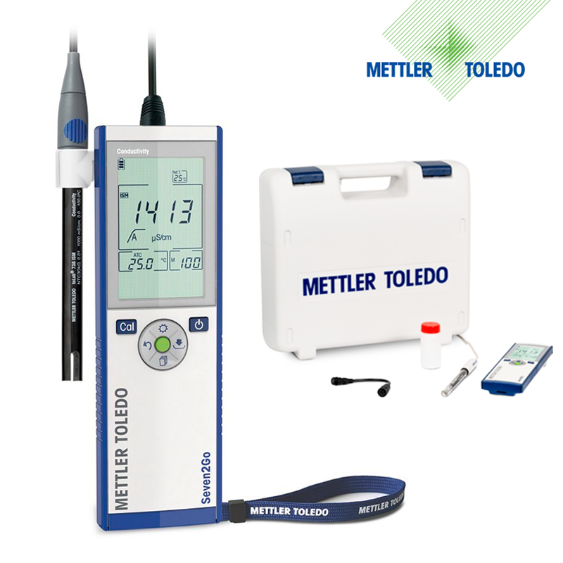 METTLER TOLEDO Seven2Go İletkenlik Ölçer S3 Bioethanol Kiti InLab 725 İletkenlik Elektrodu ve uGo Taşıma Çantası ile