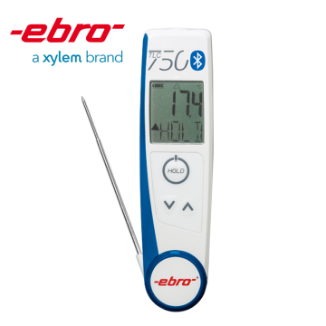 Ebro TLC 750 BT Dual Kızılötesi/Katlanabilir Termometre -50 °C... +250 °C Katlanabilir Penetrasyon Probu ve Kızılötesi Sensör ile