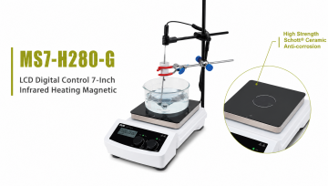 DLAB MS7-H280-G LCD Digital Control Isıtıcılı Manyetik Karıştırıcı Microcrystalline Glass 100... 1.500 rpm / RT... 280 °C / 20 L