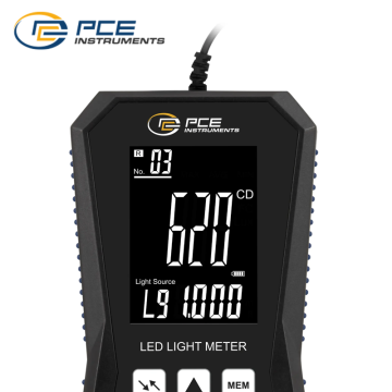 PCE LED 30 LED Işık Ölçer/Lüksmetre 40 / 400 / 4000 / 40000 / 400000 lx ya da fc
