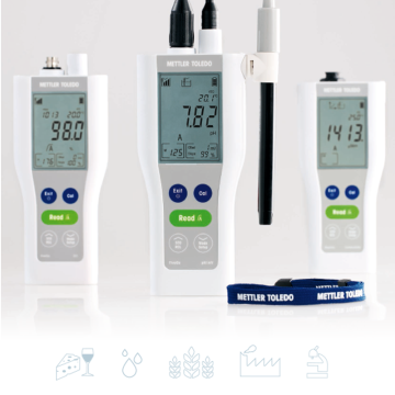 METTLER TOLEDO Fivego™ F2 pH Metre Gıda Kiti LE427 pH Elektrodu ile 0.00... 14 pH