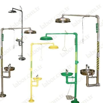 LT Kombine Boy Vücut ve Göz Duşu, Çeşme Tipi Su Bağlantılı