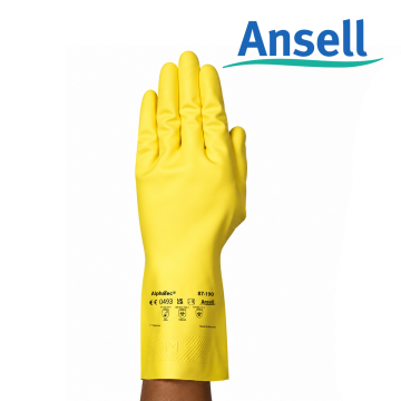 Ansell AlphaTec® 87-190 Sıvı ve Kimyasal Korumalı İş Eldiveni XS / 1 Çift