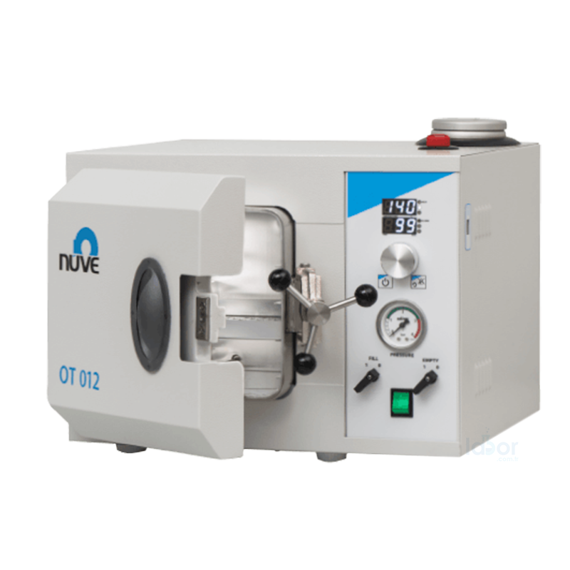 Nüve OT 012 Masaüstü Buharlı Sterilizatör (Otoklav)  110... 140 ºC / 12 Litre