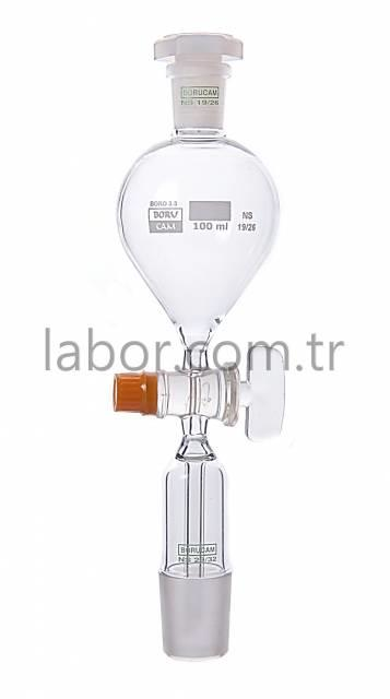 Borucam Cam Musluklu Armudi Damlatma Hunisi 50 ml