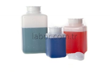 Kartell 100 ml Kare Plastik Sızdırmaz Vida Kapaklı Şişe