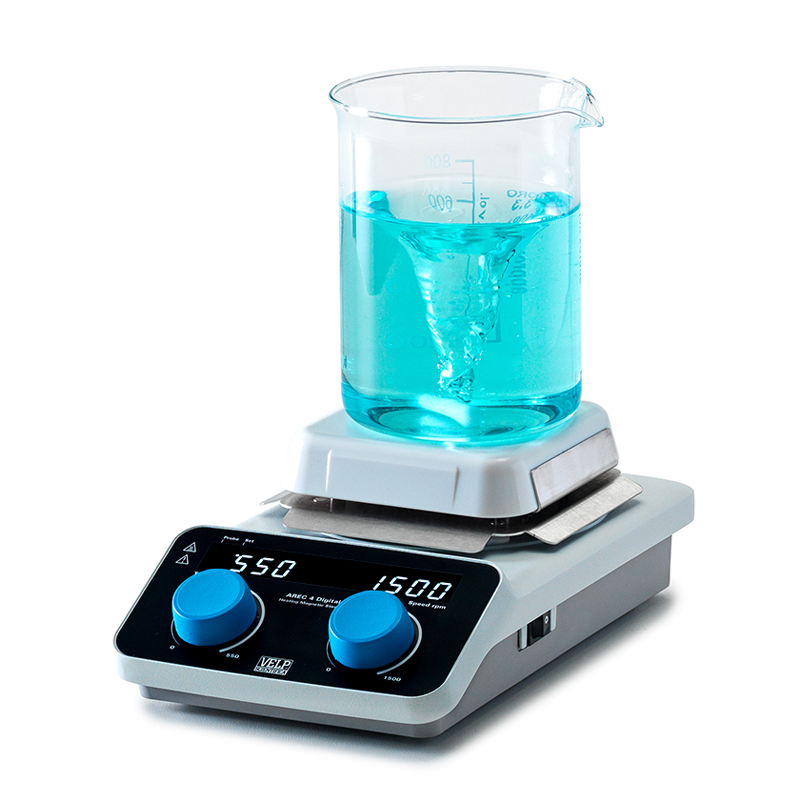 VELP AREC 4 Dijital Semamik Plakalı Isıtıcılı Manyetik Karıştırıcı 100... 1500 rpm / 5 L / RT+... 550 °C