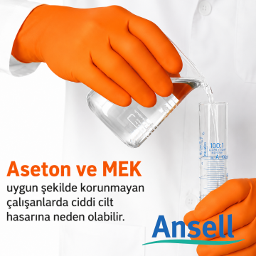 Ansell TouchNTuff™ 93-800 A Tipi Kimyasal Dirençli Nitril Eldiven 30 Adet / Kutu