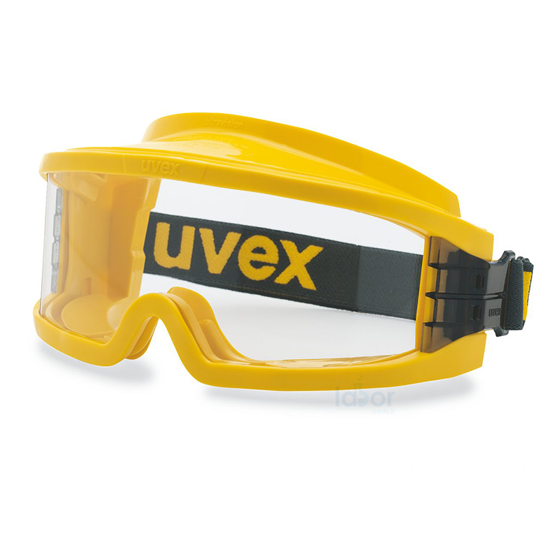 Uvex Ultravision Wide-Vision Goggle Güvenlik Gözlüğü Kimyasallara Dirençli, Buğulanmaz