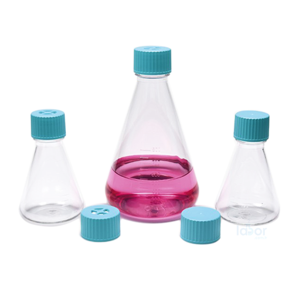 ISOLAB ERLEN PETG “Düz Kapaklı”  “Hücre Kültürü için”  “ Steril ”  1000 mL / 6 Adet