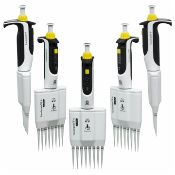 BRAND 705906 Transferpette® S-8 5-50 µL 8 Kanallı Ayarlanabilir Hacimli Otomatik Pipet
