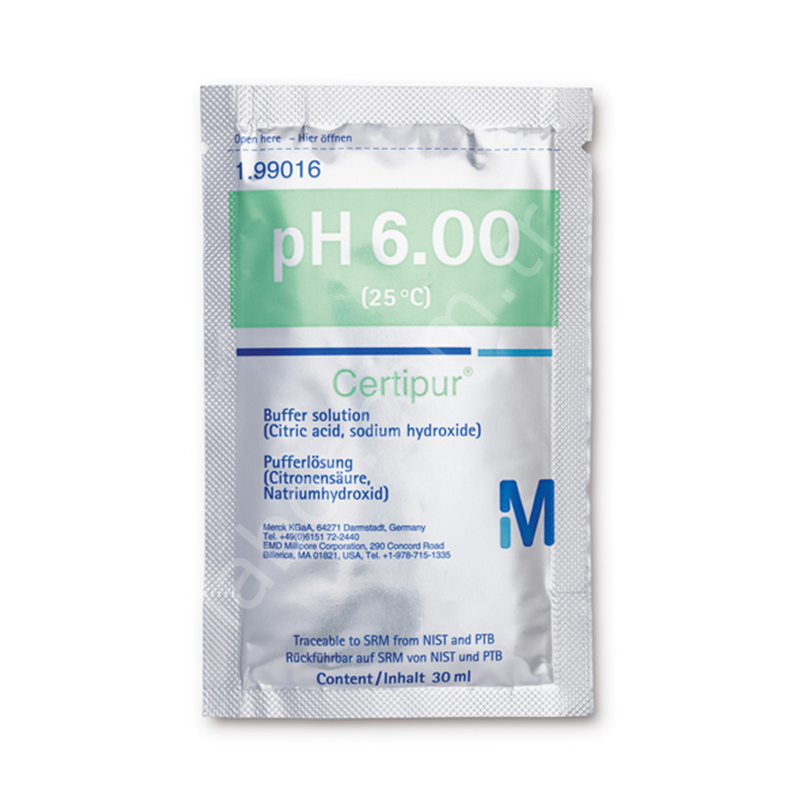Merck 199016 (Citric Acid/Sodium Hydroxide), Traceable To Srm From Nıst And Ptb pH 6.00 (25°C) Certipur®  30 X 30 ml