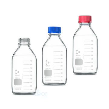 Duran® Original Cam Şişe GL 45 1000 mL Tüm Bileşenler 121 °C'de Tamamen Otoklavlanabilir