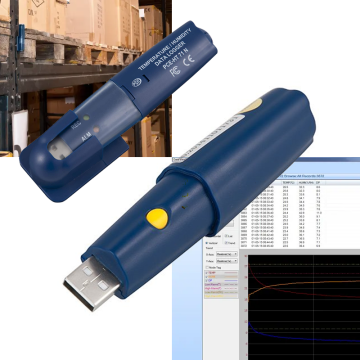 PCE HT71N-10 Sıcaklık ve Nem Kayıt SET USB Data Logger -40... 70 °C / 0... 100% n.o