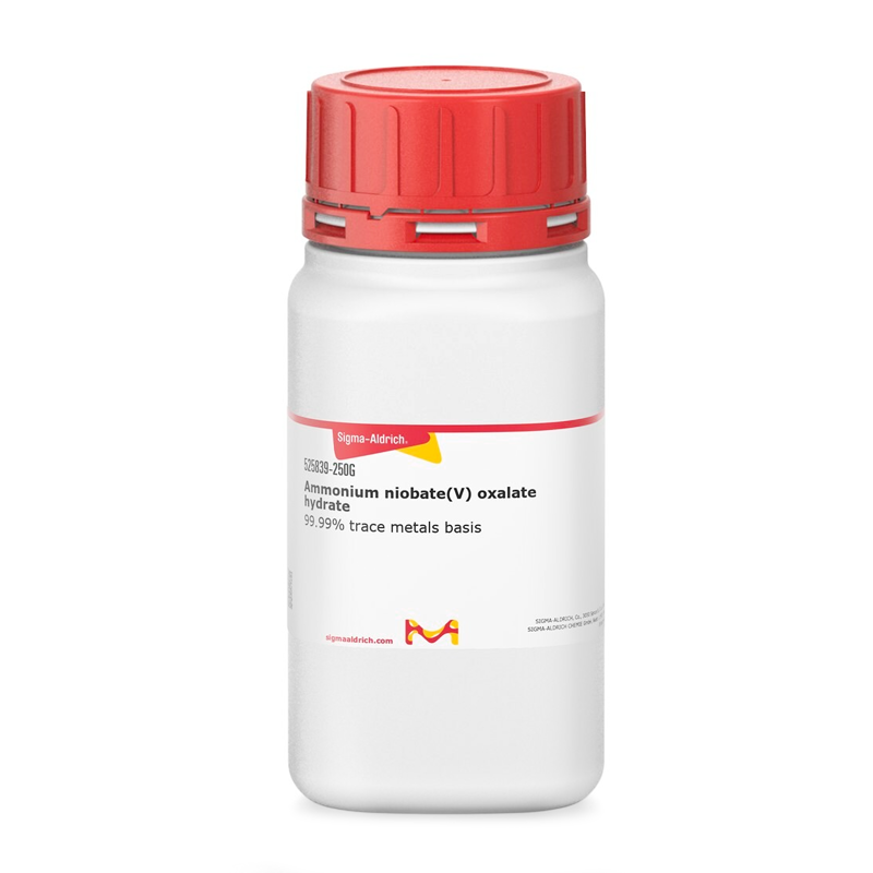 Sigma-Aldrich 525839 Ammonium niobate(V) oxalate hydrate 99.99% trace metals basis 250 gr