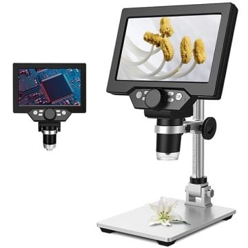 LT G1200 Dijital Mikroskop 1200X / 7'' HD Ekran / 8 LED Aydınlatma