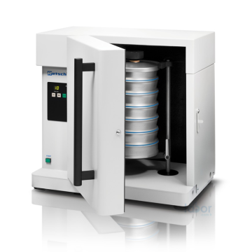 Retsch AS 200 TAP Elek Sarsma Cihazı  Ölçüm Aralığı: 20 Um - 25 mm Eleme Hareketi: Hafif Vuruşlar İle Yatay Dairesel Hareket Uygun Elek Ebatları: 200 mm / 203 mm (8'')