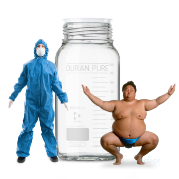 Duran® Pure Gls 80® Geniş Ağızlı Şişe   Gls 80  10000 ml