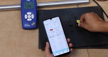 Linshang Technology LS212 Ultrasonik Kalınlık Ölçer 0.8 - 350 mm