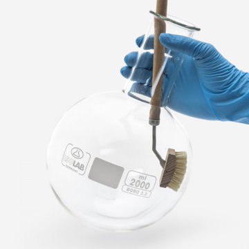 ISOLAB Laboratuvar Fırçası Balonlar İçin Esnek Hareketli Başlıklı