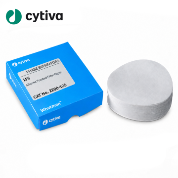 cytiva 2200-125 Whatman™ 1PS phase separator paper for solvent extraction, 125 mm circle (100/Pk)