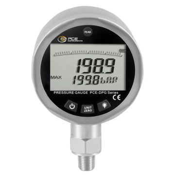 PCE DPG 200 Basınç Ölçer Su ve Hava Basıncını İzlemek ve Görüntülemek için 0… 2900 psi, 0… 200 bar